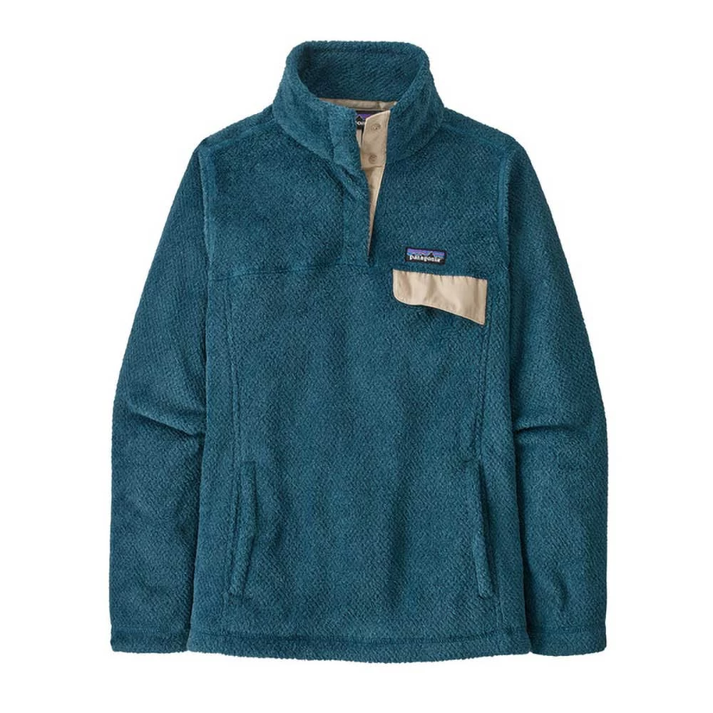 Patagonia Women's Re-Tool Snap-T Pullover - Wavy Blue 1 Patagonia Women's Re-Tool Snap-T Pullover - Wavy Blue