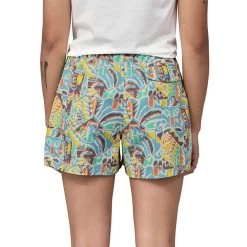 Patagonia Women's Funhoggers Shorts - Thriving Planet: Lagoon Blue -Sportswear Sales Store webimage 36AC1E35 13A0 46AF 94158652731A5CD0