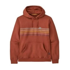 Patagonia Men's Line Logo Ridge Stripe Uprisal Hoody - Quartz Coral