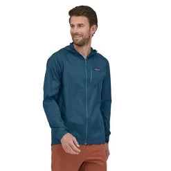 Patagonia Men's Houdini Jacket - Wavy Blue -Sportswear Sales Store webimage E66C1BAA A25B 4930 A51E42317DB0A29D