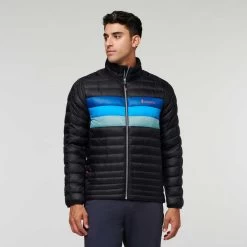 Cotopaxi Men's Fuego Down Jacket - Black/Pacific Stripes -Sportswear Sales Store webimage E8165896 C7FA 4F7D 8566CBBCD3D8F8E6