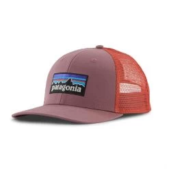 Patagonia Unisex P-6 Logo Trucker Hat - Evening Mauve