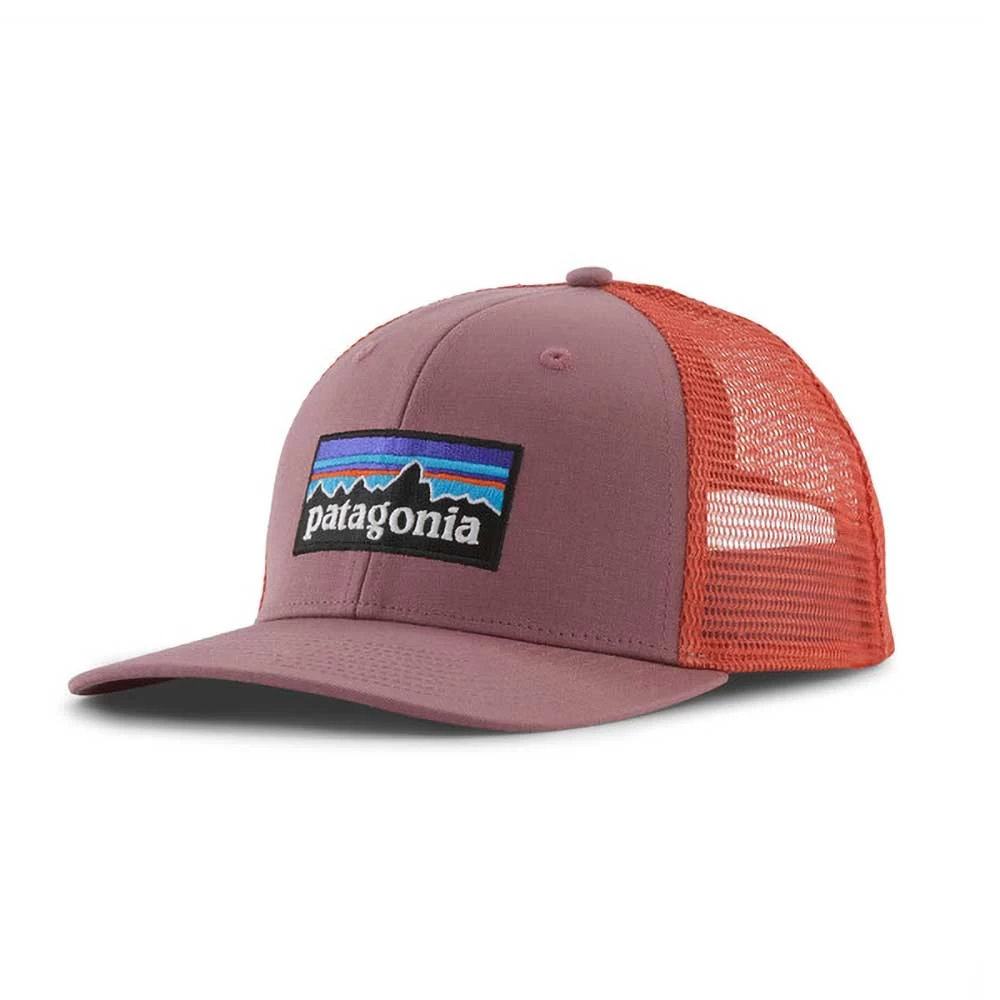 Patagonia Unisex P-6 Logo Trucker Hat - Evening Mauve 1 Patagonia Unisex P-6 Logo Trucker Hat - Evening Mauve